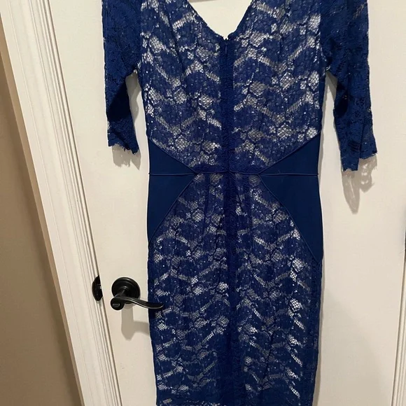 ANTONIO MELANI Royal Blue Lace Dress - Picture 5 of 8